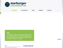 Tablet Screenshot of marburger-unternehmer.net